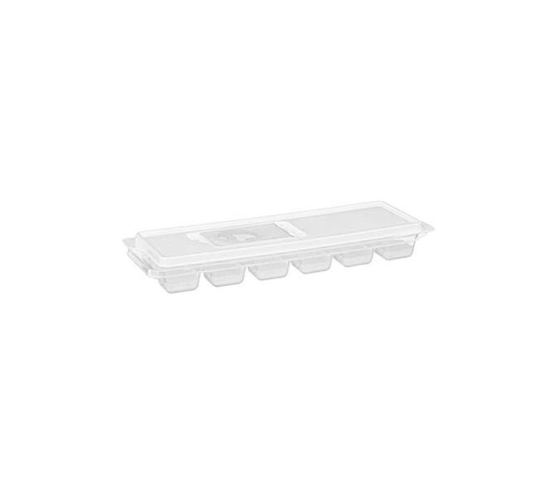 Bac à 12 Glaçons "push et Clapet" 26cm Transparent