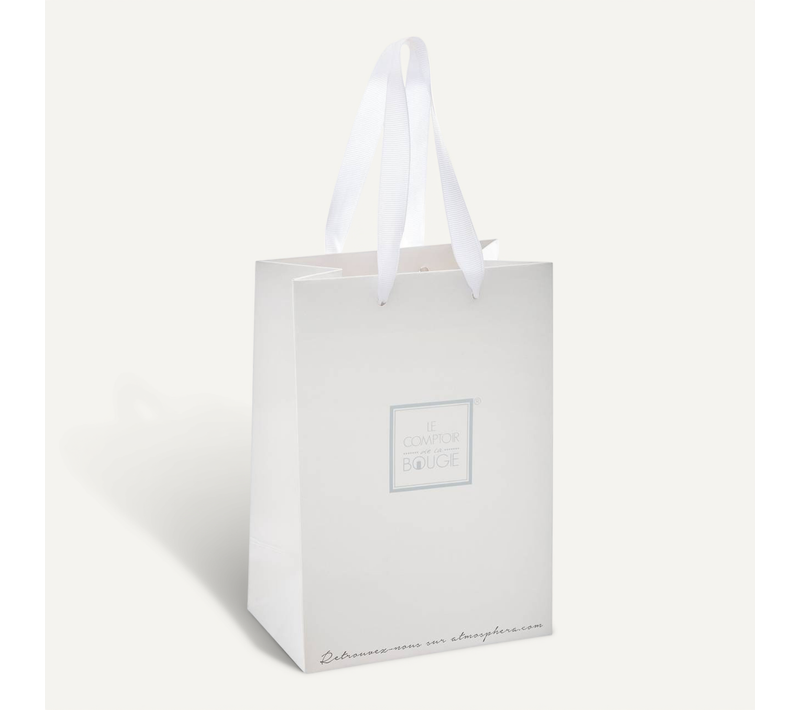 Sac Cadeau Bougies Blanc 14x20cm