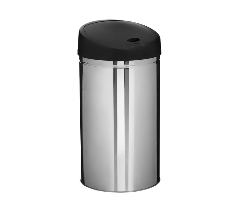 Poubelle Ronde En Inox 42 Litres Sensor Ouverture Et Fermeture Automatique