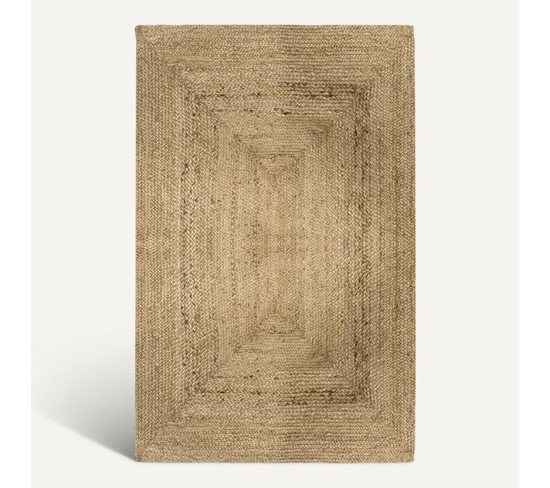 Tapis Décoratif En Jute 120 X 170 Cm