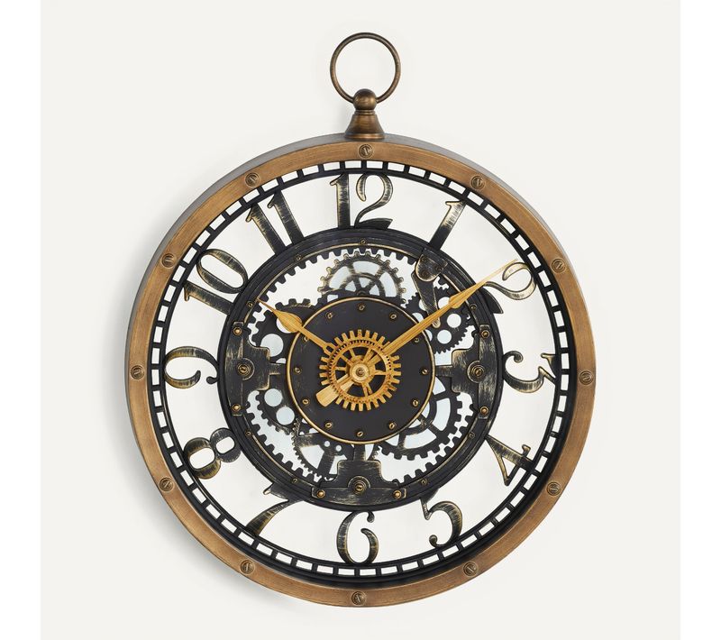 Horloge D27 cm LILIANA Marron