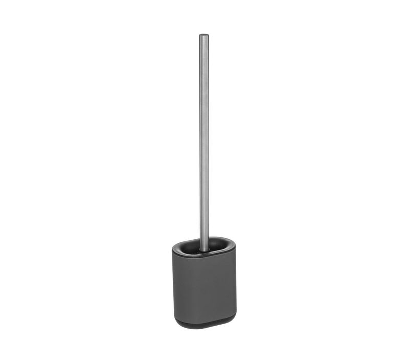Brosse Wc Avec Support En Métal Gris