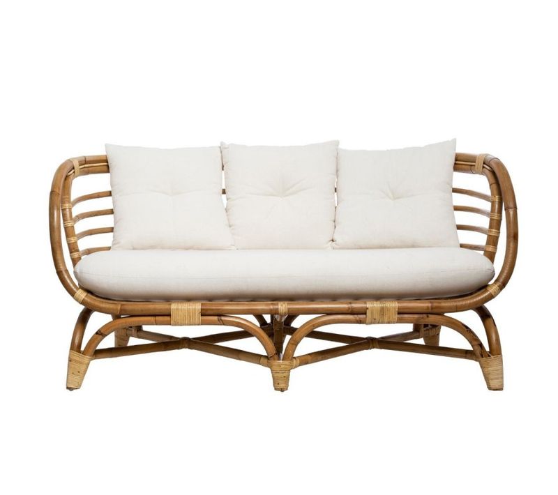 Canapé 2 Places En Rotin Farah Atmosphera