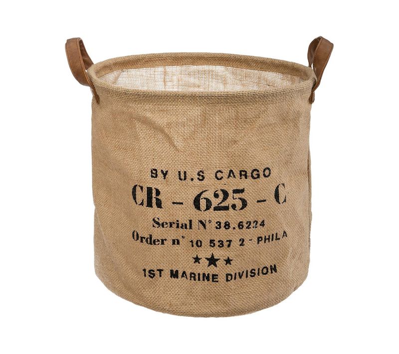 Panier De Rangement En Jute Déco Rétro