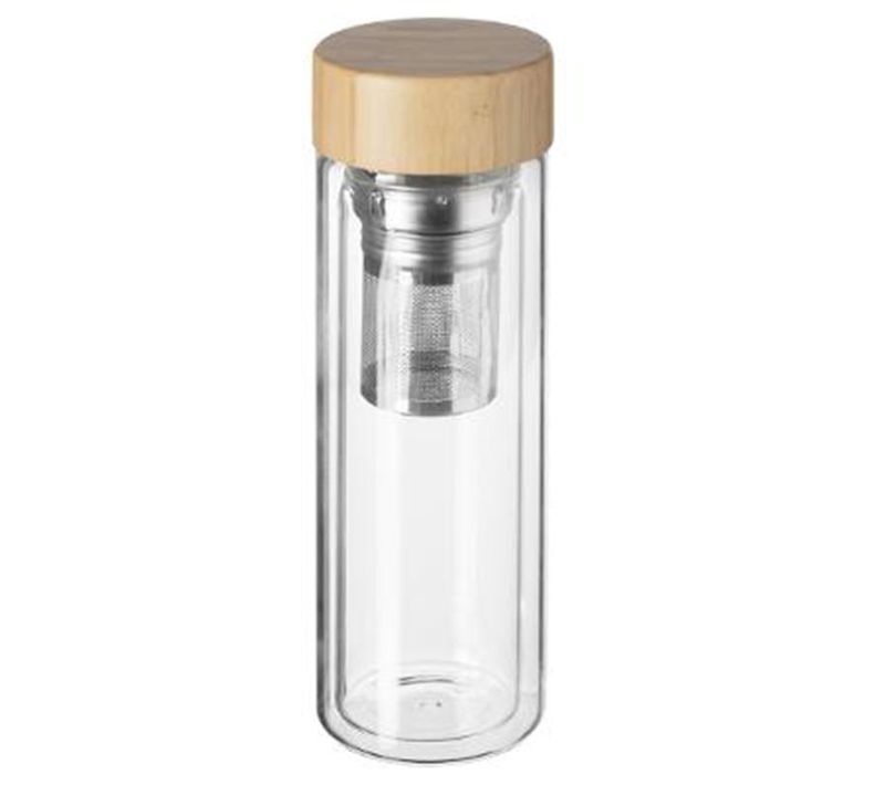 Théière Double Paroi En Verre Et Bambou 40 Cl