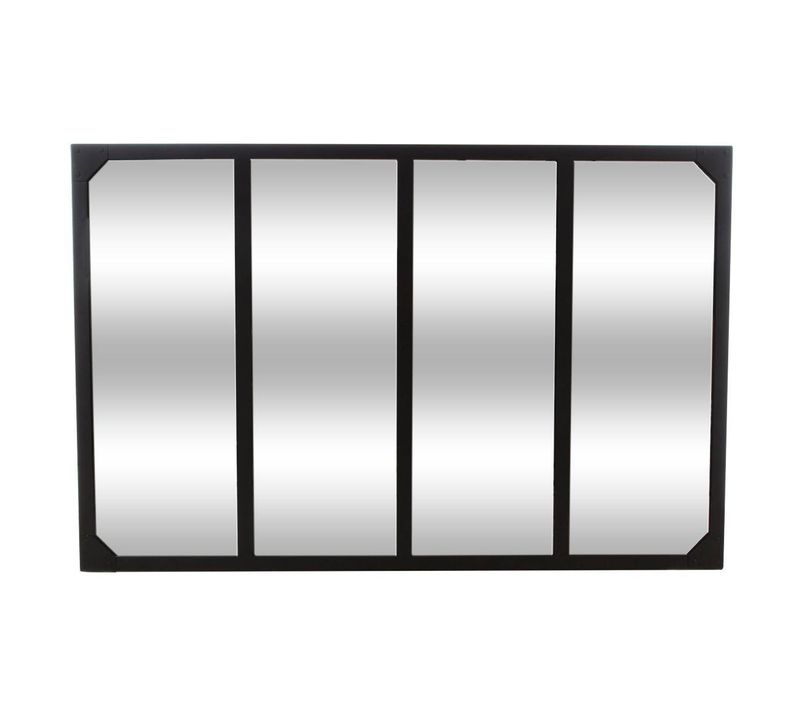 Miroir D'atelier "lola" Noir 116x76cm