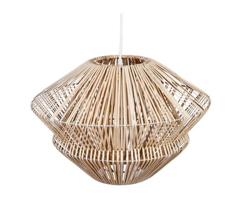 Luminaire Suspension En Rotin Naturel D 45 Cm