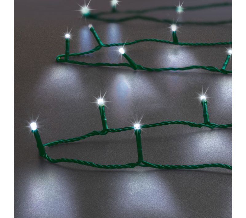 Guirlande Lumineuse Extérieur 10 Mètres 100 LED Blanc Froid 8 Jeux De Lumière