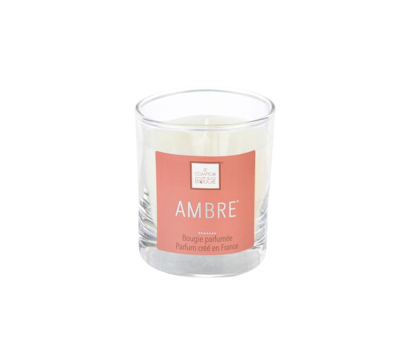 Bougie Parfumée Ambre Pot En Verre 190 G