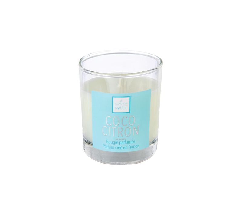 Bougie Parfumée Coco Citron Pot En Verre 190 G