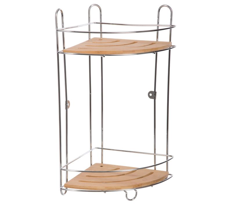 Etagère De Douche En Bambou Venterra - L. 27 X H. 40 Cm - Marron