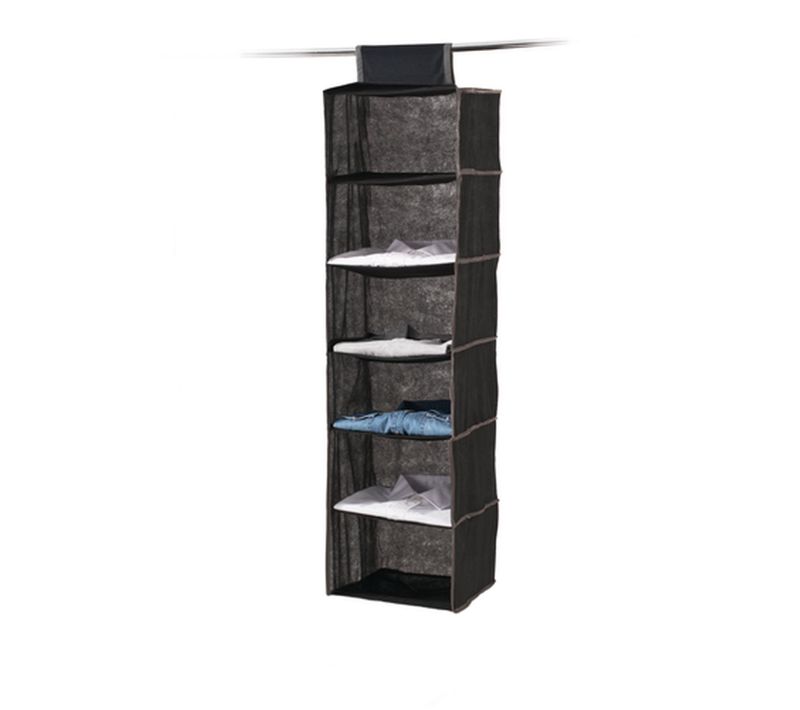 Range Chemise 6 Cases - Noir