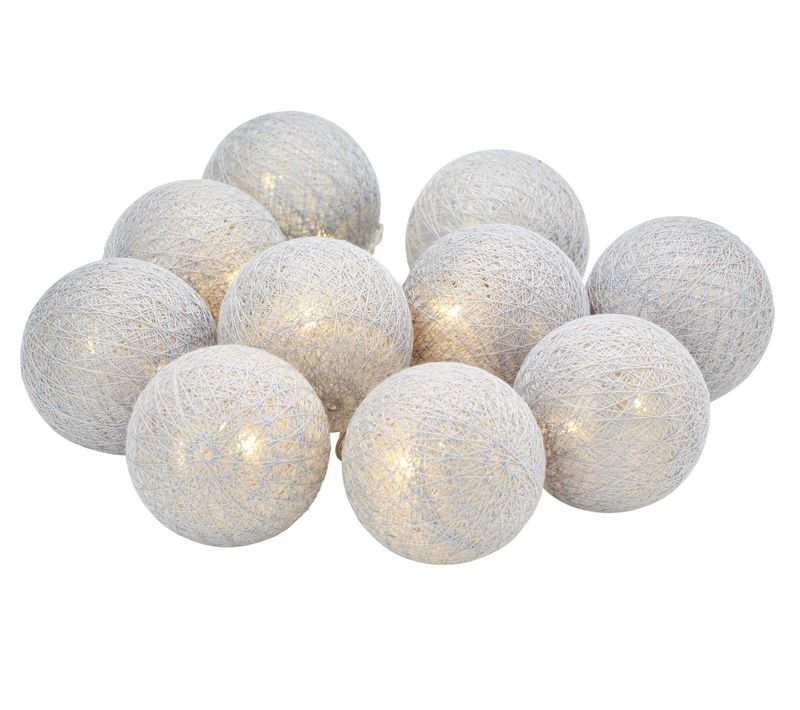 Guirlande LED 10 Boules - Rose