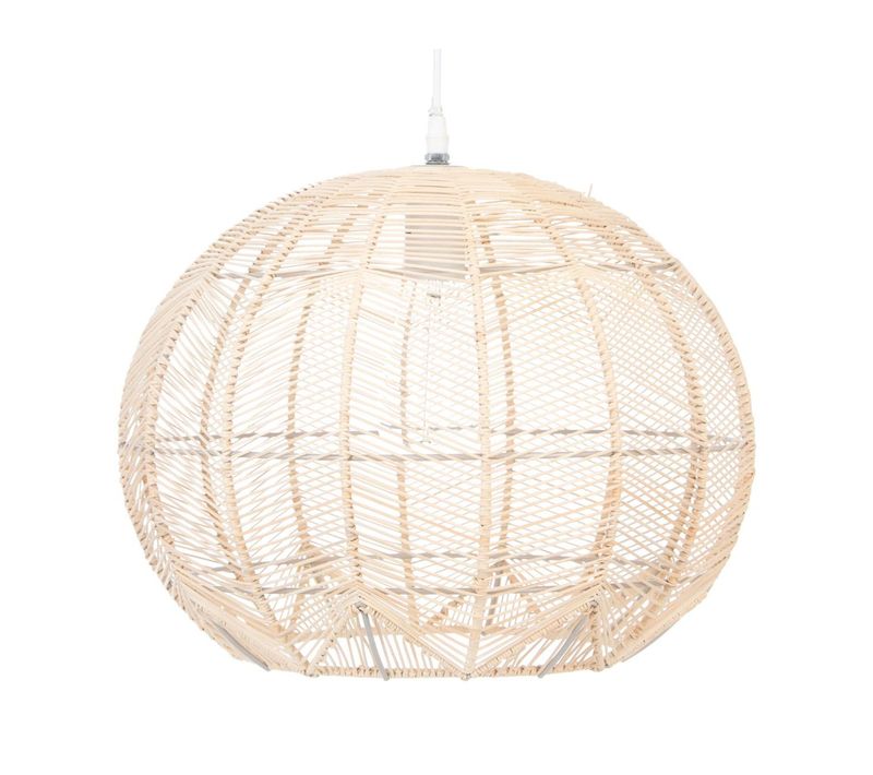 Luminaire Suspension En Rotin Naturel D 38 Cm