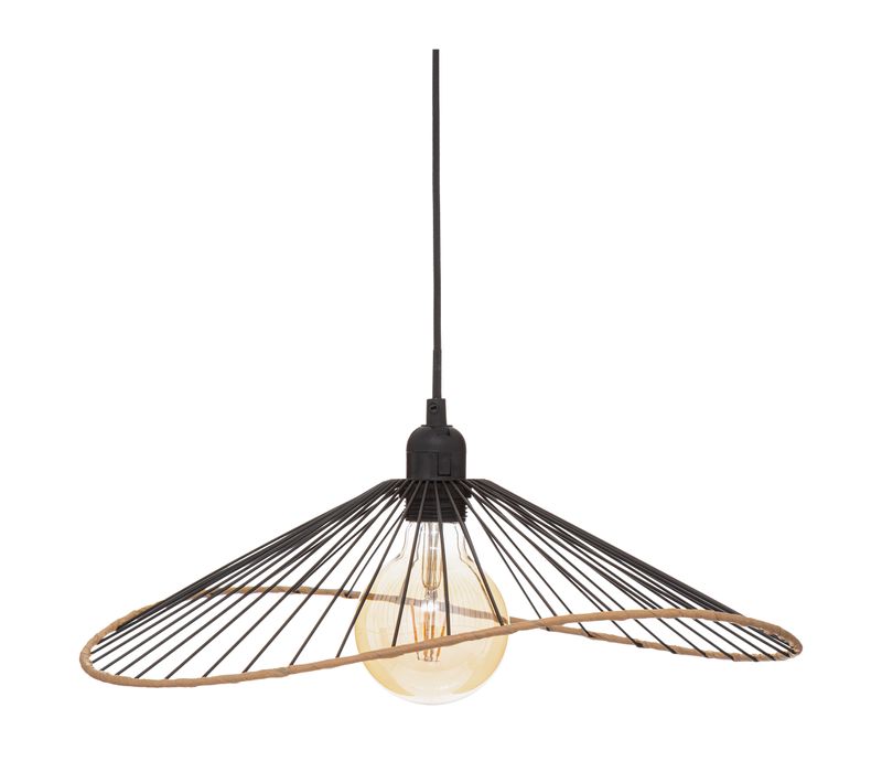 Luminaire Suspension En Métal Noir D 45 Cm