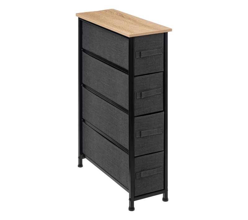 Chiffonnier 4 Tiroirs Gris Foncé 5five