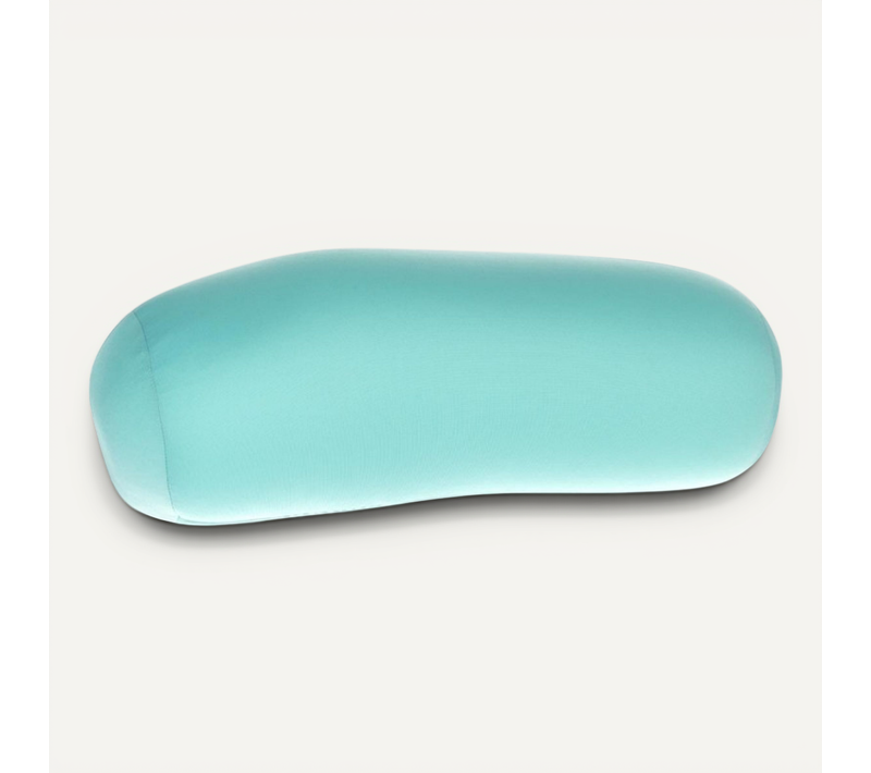 Coussin Tube Microbilles Bleu