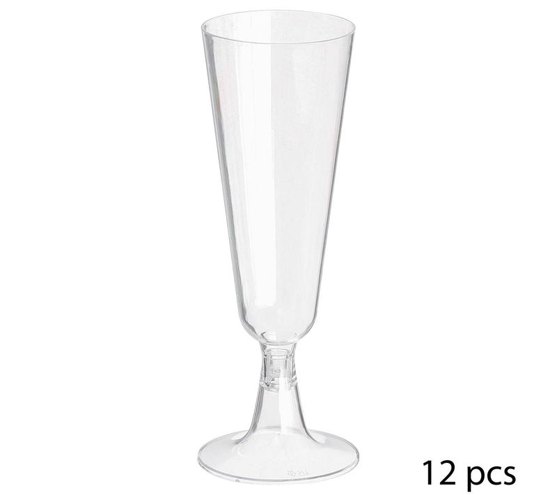 Lot De 12 Flûtes À Champagne Plastique