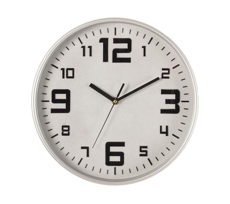 Pendule Murale Silencieuse Best Argent D 30 Cm