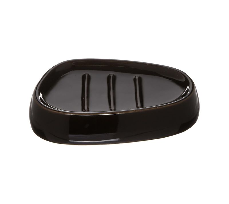 Porte-savon Noir En Céramique