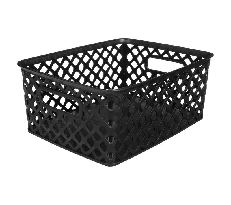 Panier En Plastique 4l "folk" Noir