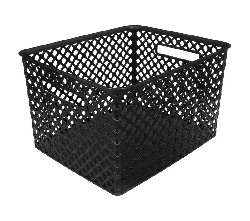 Panier En Plastique 19l "folk" Noir