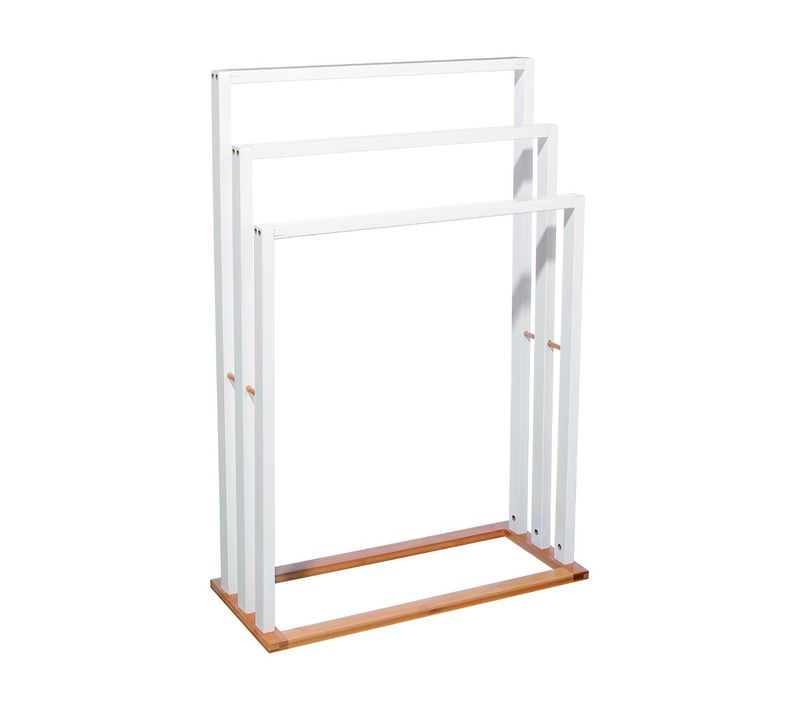 Porte-serviettes Bois "bambou" Blanc