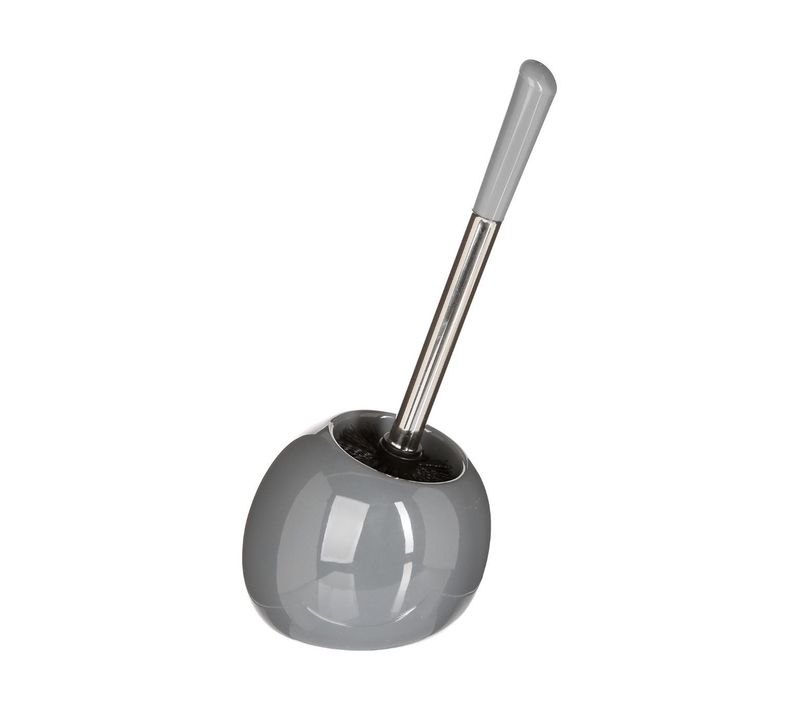 Brosse Wc Avec Support En Céramique Gris Brillant