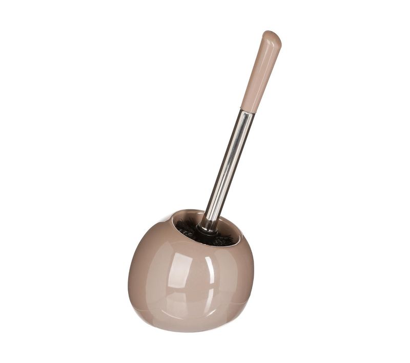 Brosse Wc Avec Support En Céramique Taupe Brillant