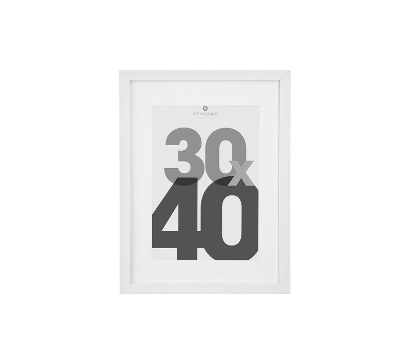 Cadre Photo En Bois Blanc Pour Photo 30 X 40 Cm