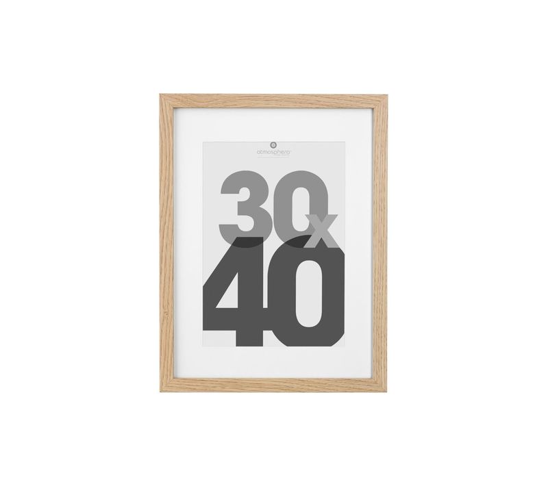 Cadre Photo En Bois Naturel Pour Photo 30 X 40 Cm