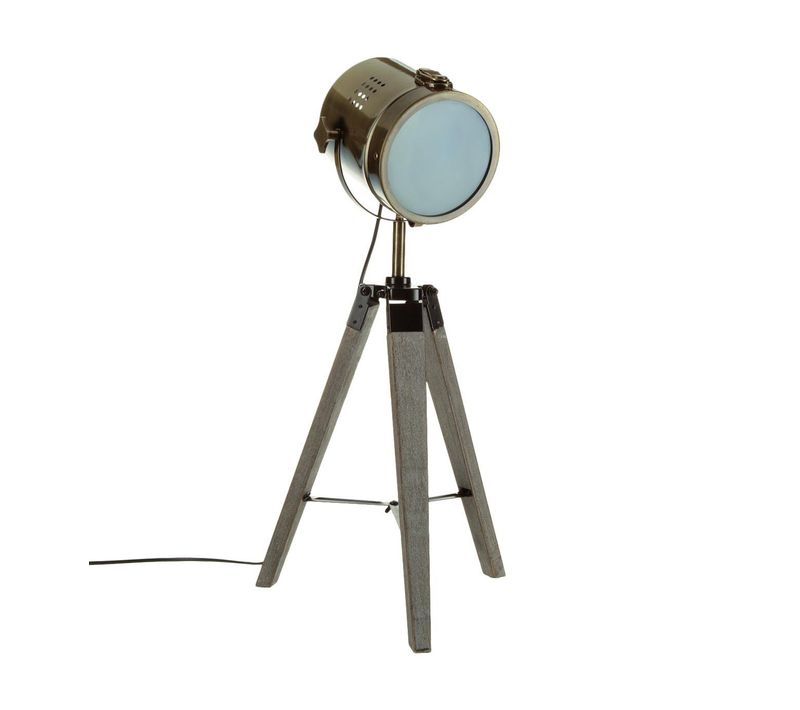 Lampe à poser EBOR Chrome/pin