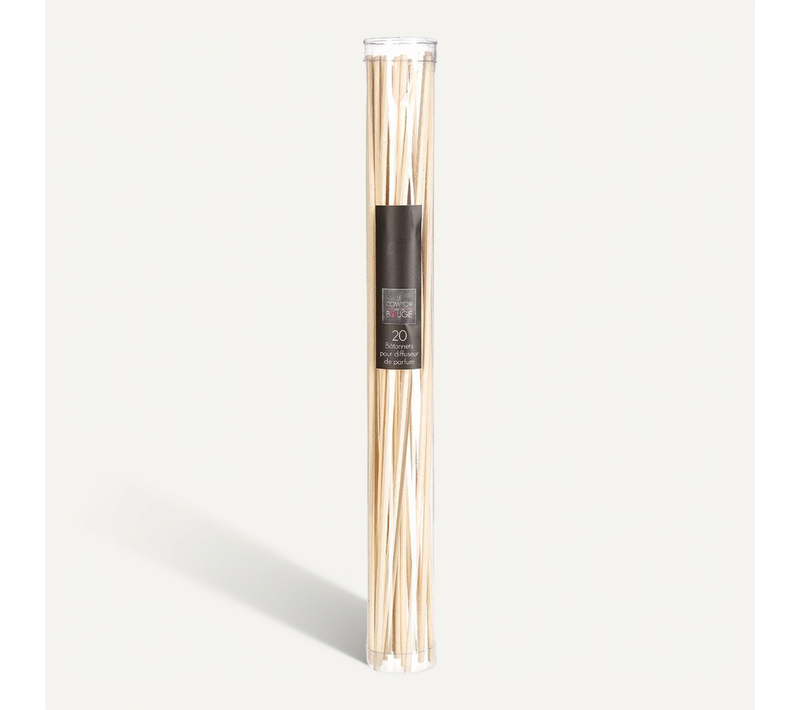 Lot De 20 Bâtons Diffuseurs Blanc Ivoire H24,5cm
