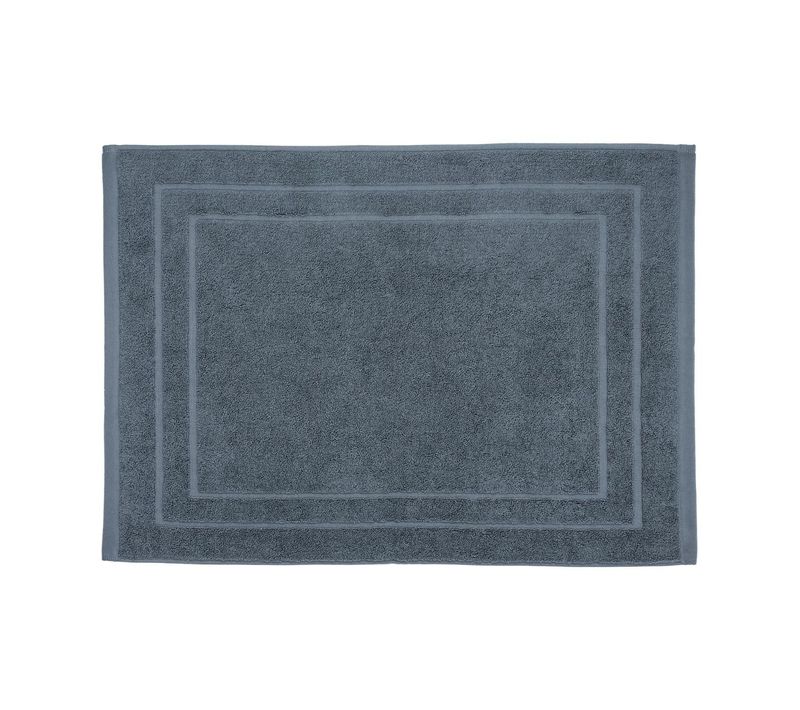 Tapis De Salle De Bain En Coton Gris Foncé 50 X 70 Cm