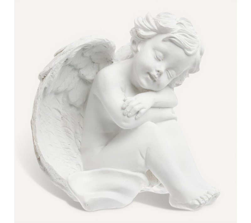 Objet Décoratif Ange En Résine H 16.5 Cm