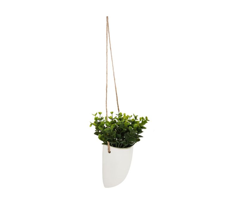 Plante Artificielle Murale Pot En Céramique H 20 Cm