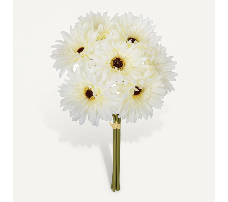 Bouquet De Fleurs Artificielles 7 Gerberas D. 17 X H. 26 Cm