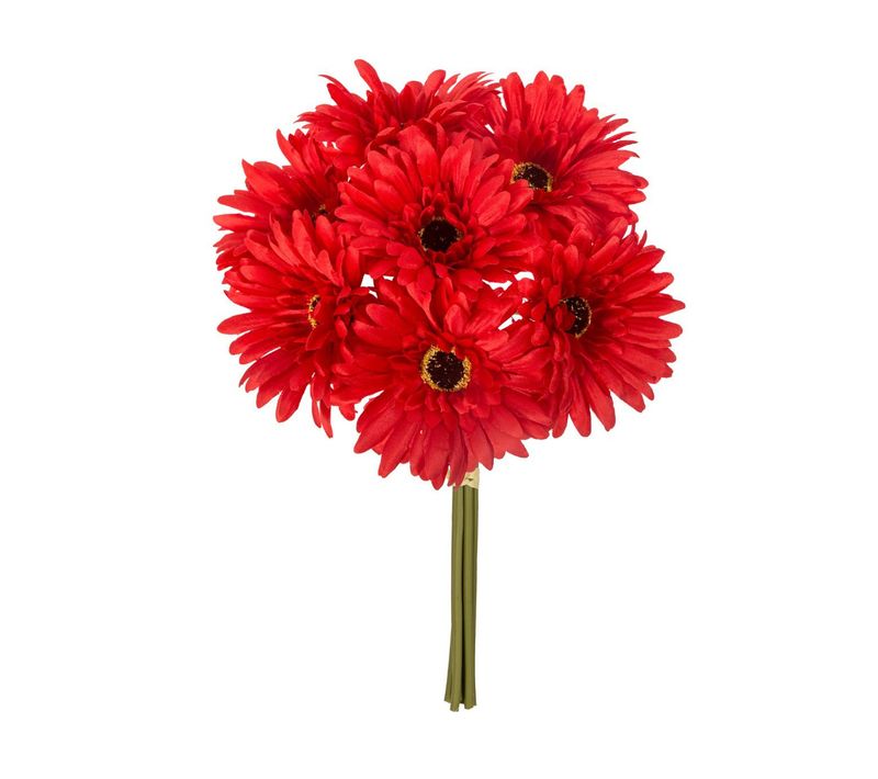 Bouquet De Fleurs Artificielles 7 Gerberas D. 17 X H. 26 Cm