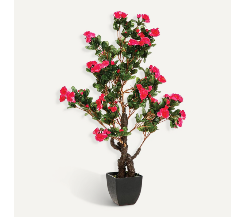 Plante Artificielle Azalée En Pot H 78 Cm