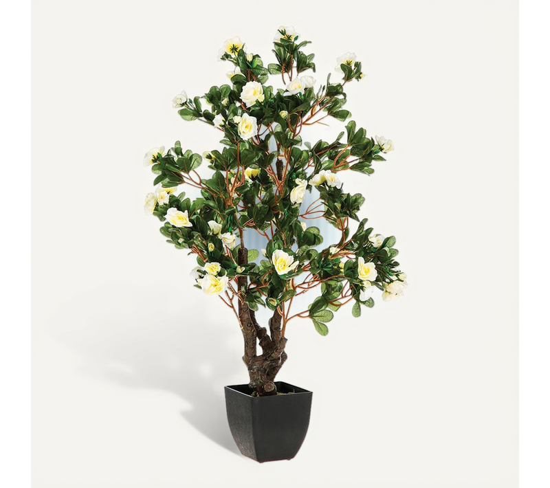 Plante Artificielle Azalée En Pot H 78 Cm