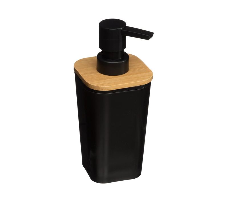 Distributeur à Savon Ou Lotion Noir Et Bambou 200 Ml