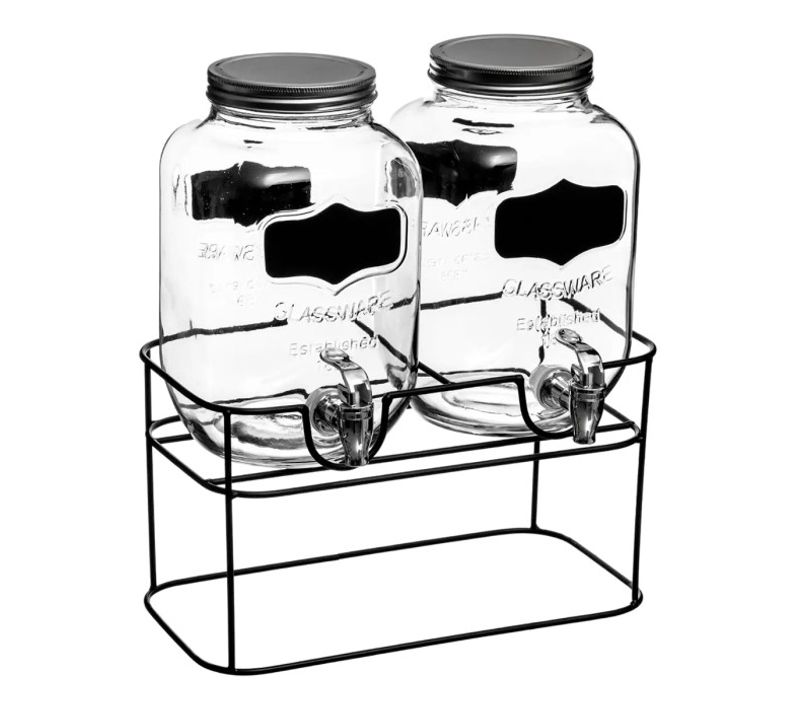 Double Distributeur De Boisson "fresh" 8l Transparent