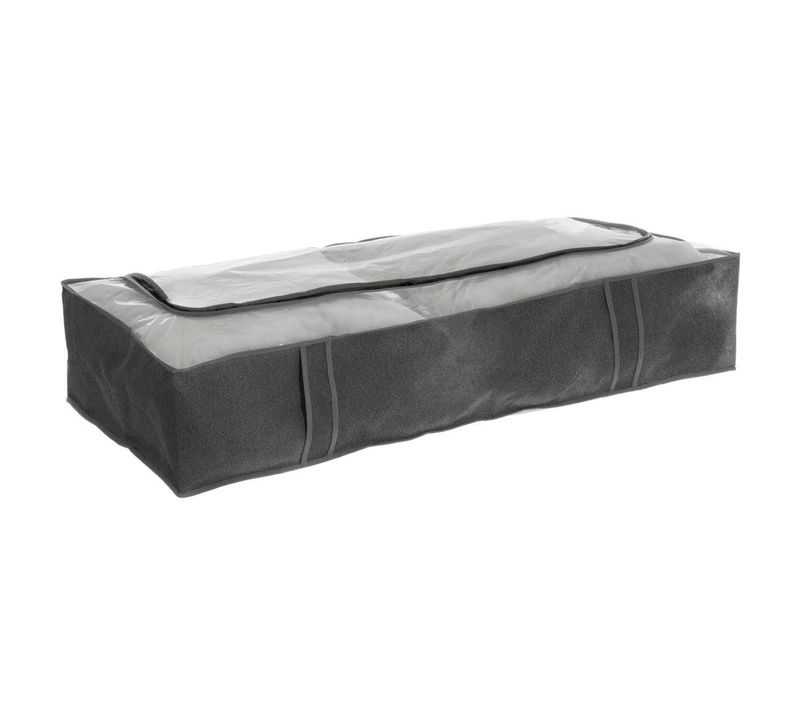 Housse De Rangement Lit Gris Anthracite