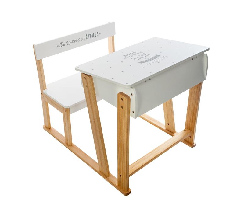 Bureau Enfant Pupitre En Bois H 58 Cm