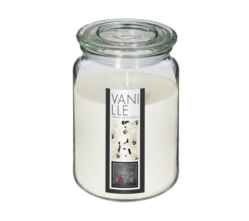 Bougie Parfumée Vanille Pot En Verre 510 G