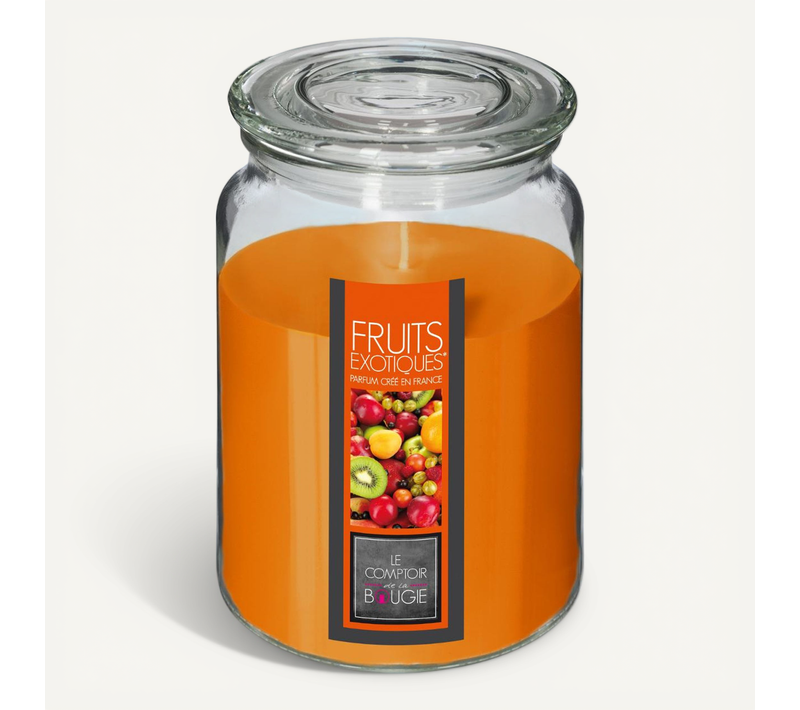 Bougie Parfumée Fruits Exotiques 510 G Pot En Verre