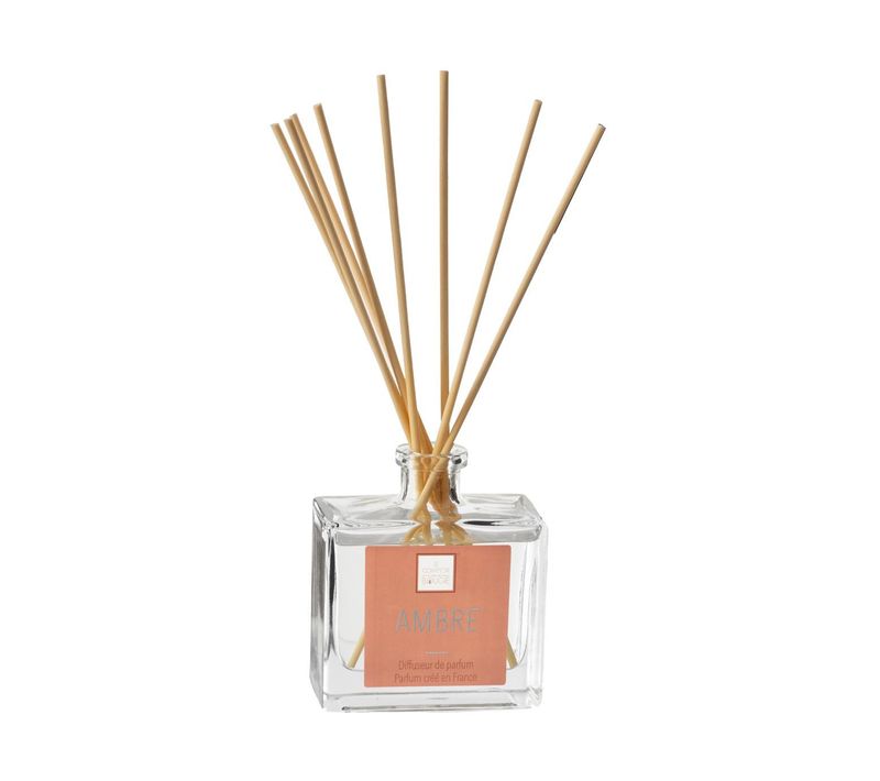 Diffuseur De Parfum Ambre 160 Ml Avec 8 Bâtonnets