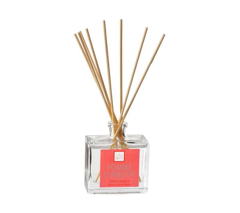 Diffuseur De Parfum Pomme D'amour 160 Ml Avec 8 Bâtonnets