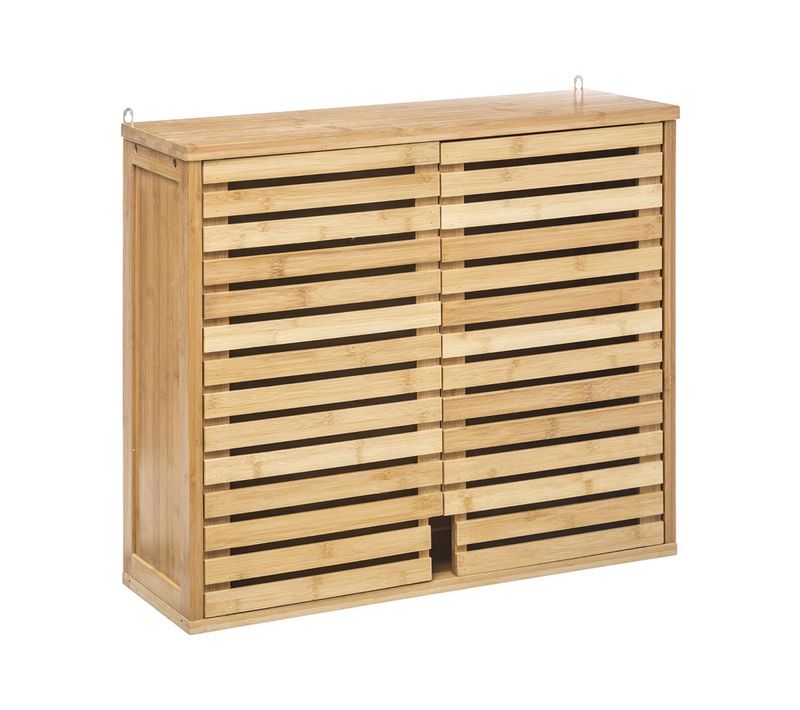 Meuble De Rangement à Suspendre En Bambou H 59 Cm