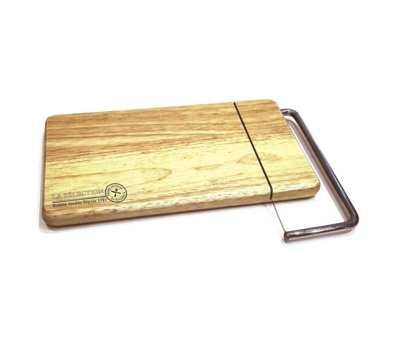 Coupe Fromage et Foie Gras "socle Bois" 28cm Beige